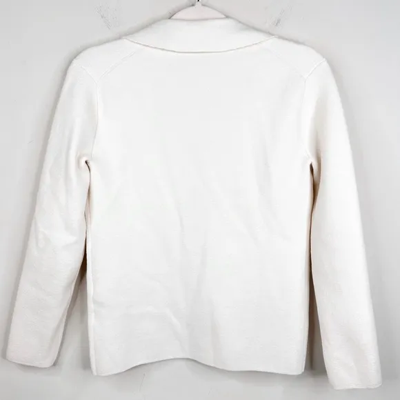 NWT J. Crew Camille Shrunken Sweater Blazer Cream Ivory XS