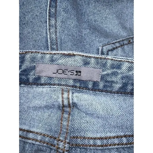 NWT JOE’S Jeans Winkler Blue Cutoff Distressed Denim Bermuda Shorts Sz 28