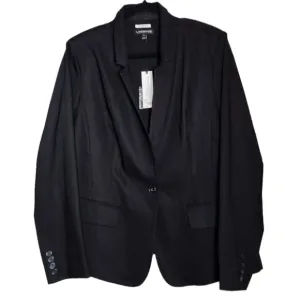 NWT Lane Bryant black blazer. Single button Size 18. Cotton/poly/spandex.