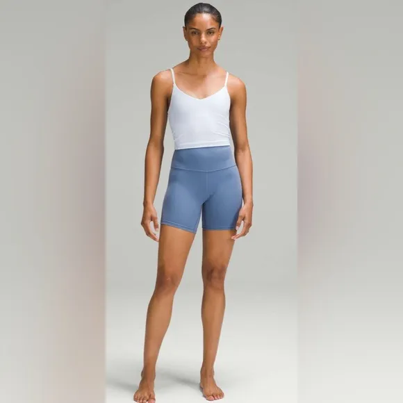 NWT Lululemon Oasis Blue Align High Rise Shorts 6”