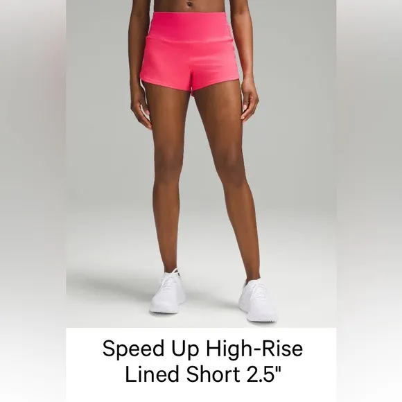 NWT Lululemon Speed Up HR shorts 2.5 inch size 10