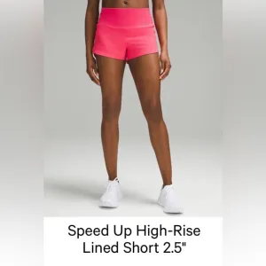 NWT Lululemon Speed Up HR shorts 2.5 inch size 10
