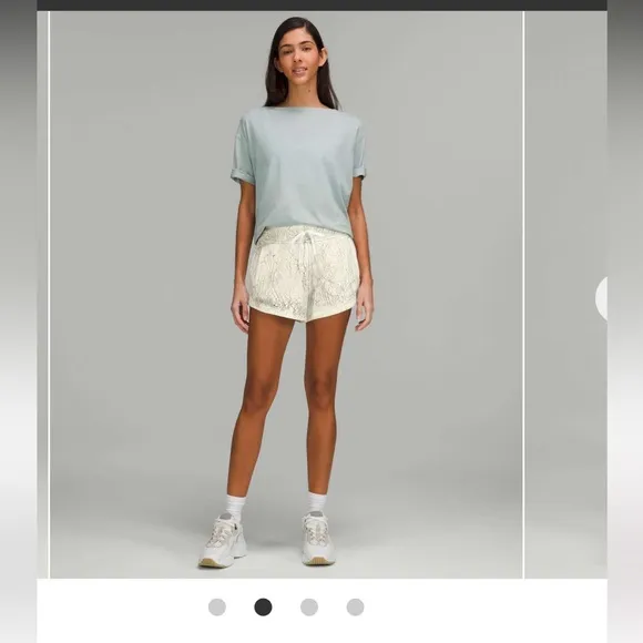 NWT New LULULEMON Inner Glow High-Rise Terry Short Thread Dye White Black TRD6 8