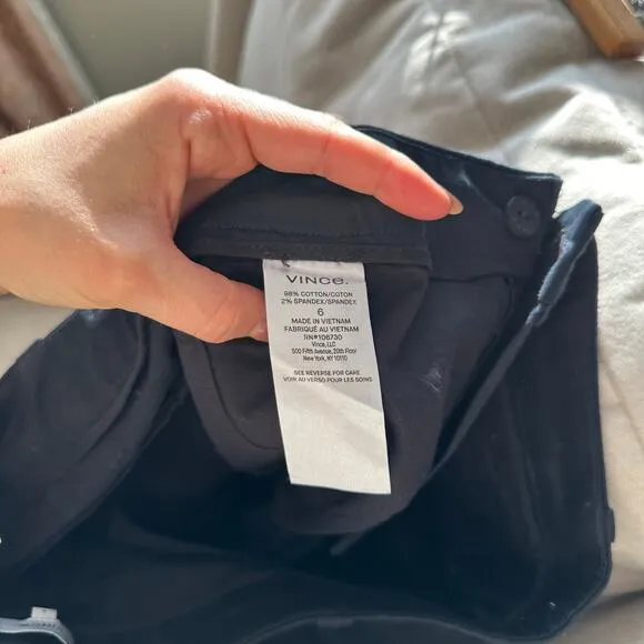 NWT Vince Coin Pocket Bermuda Shorts Navy Blue 6