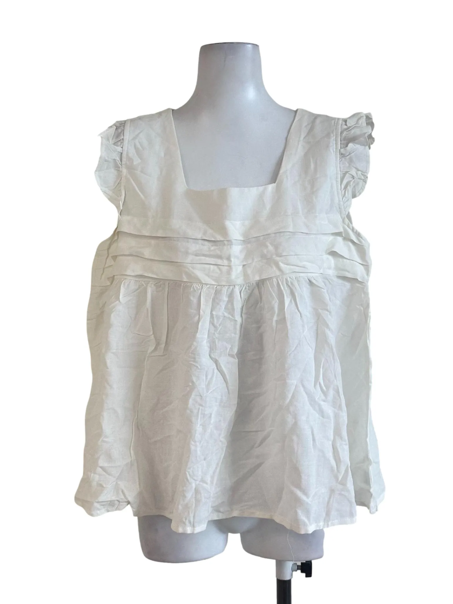 Off White Plain Top
