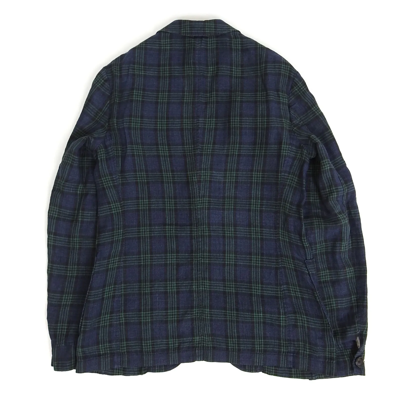 Oliver Spencer Check Linen Blazer Size 38US