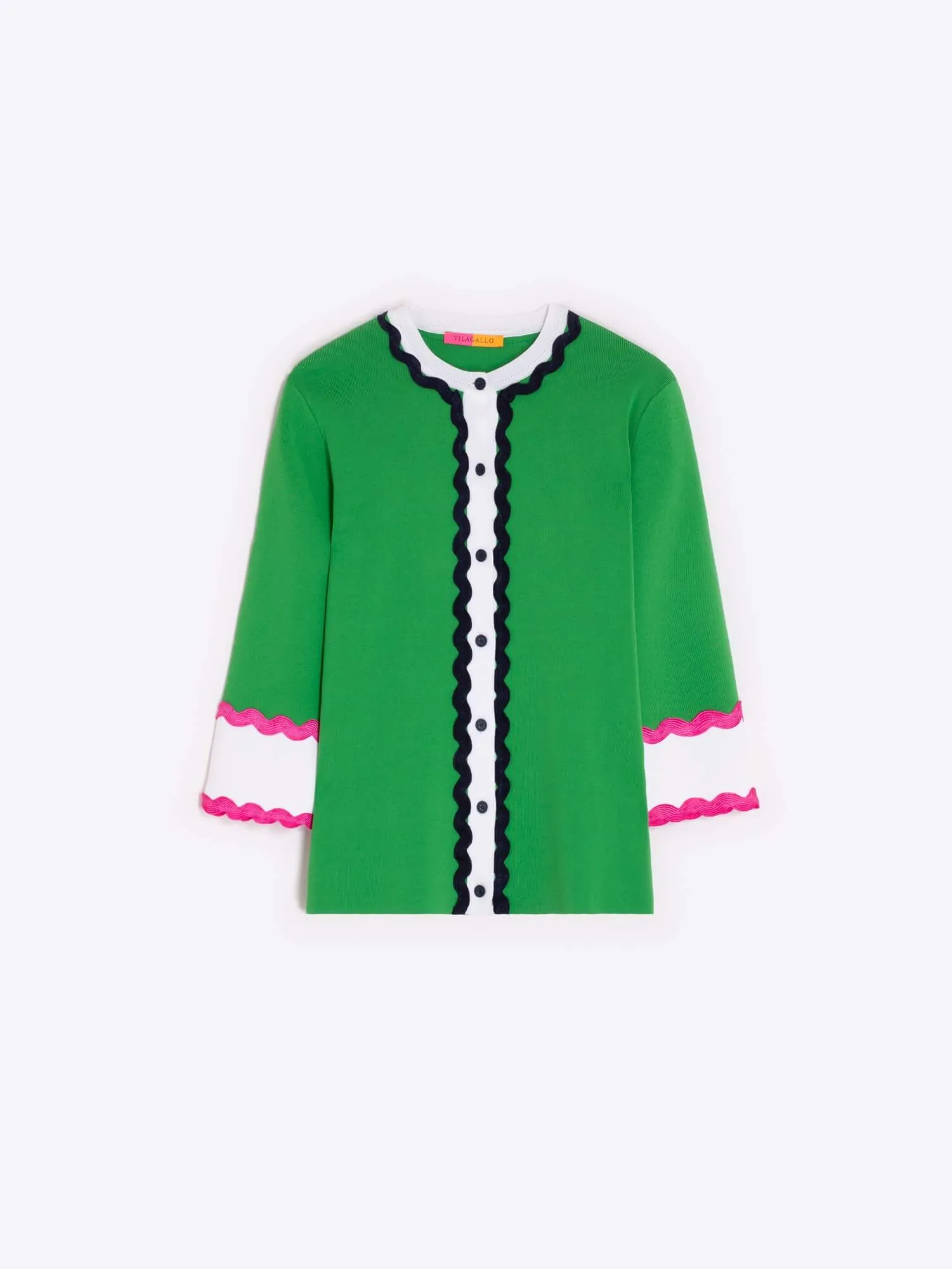 Ondulina Cardigan in Green
