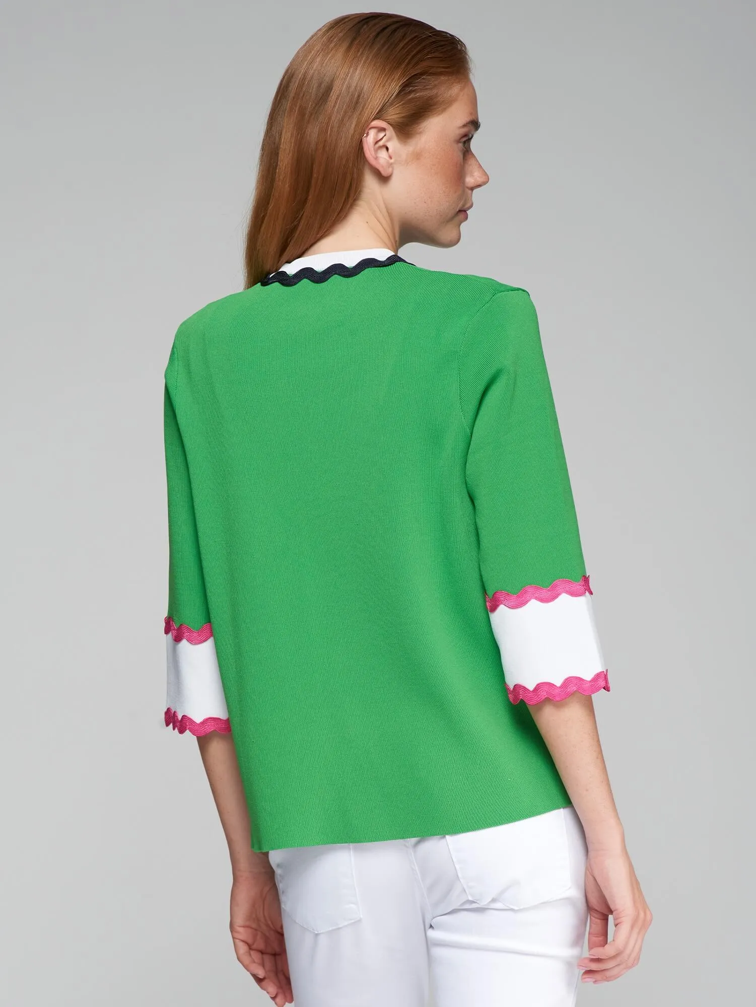 Ondulina Cardigan in Green