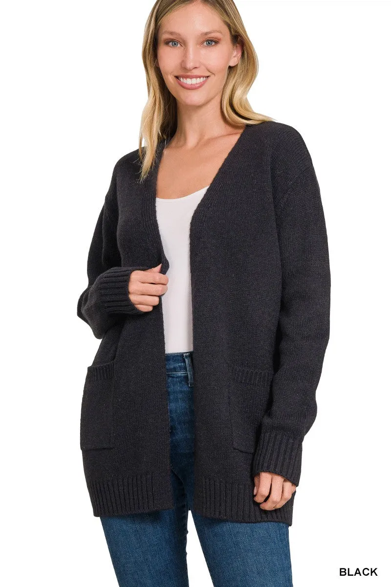 Open Front Cardigan Sweater