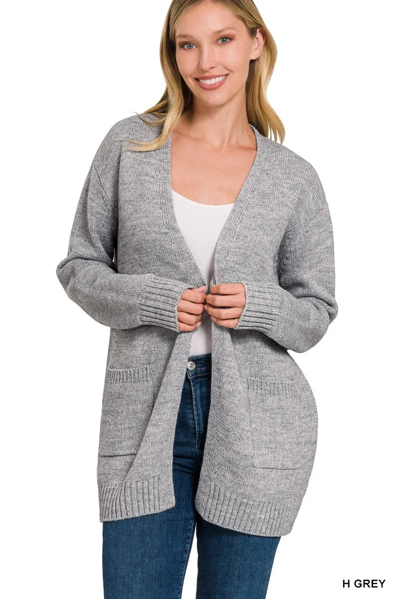 Open Front Cardigan Sweater