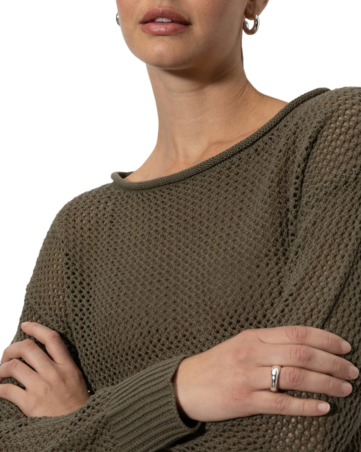 Open Knit Sweater