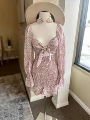 Pattern Cut Out Dress