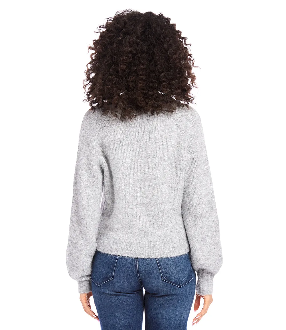 Pearl Button Cardigan Sweater