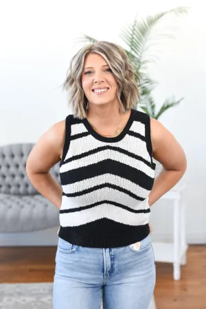 Pennie Chevron Sleeveless Sweater
