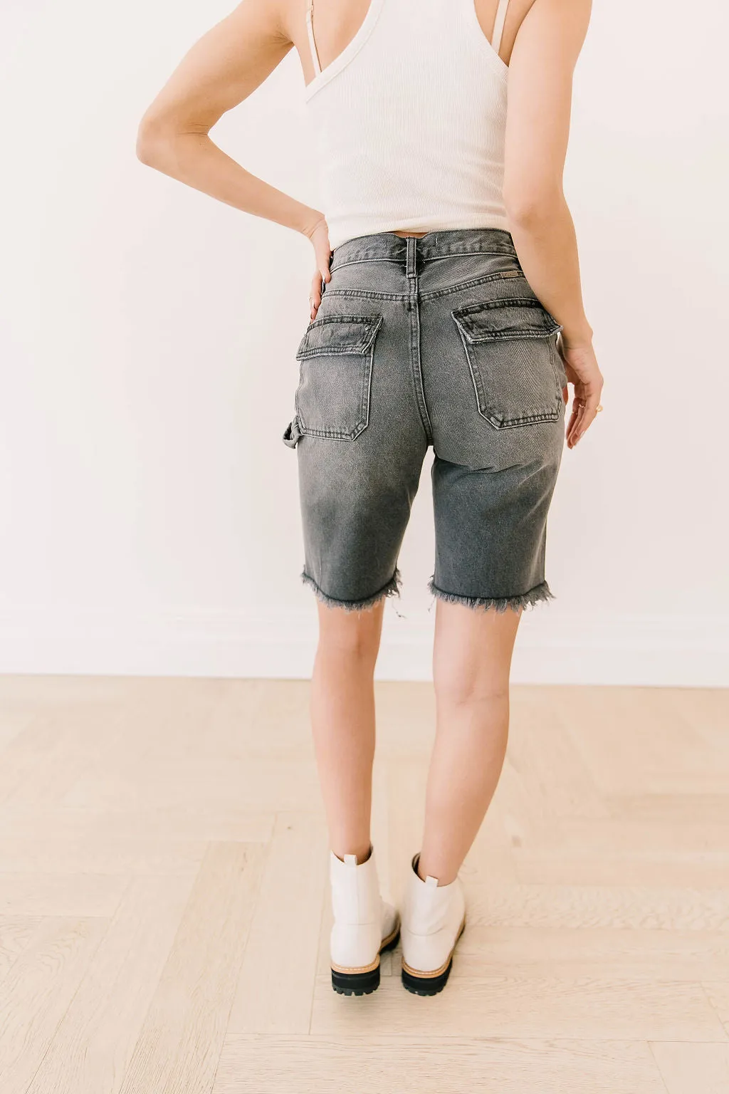 Pepper and Salt Utility Bermudas by Kancan