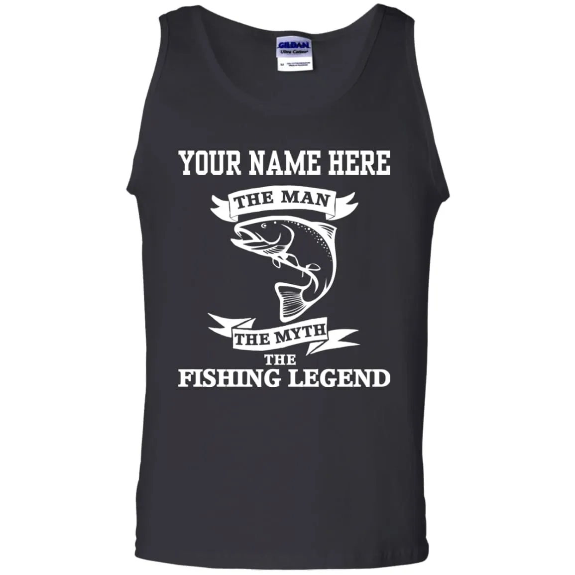 Personalized The Man The Legend Cotton Tank Top a