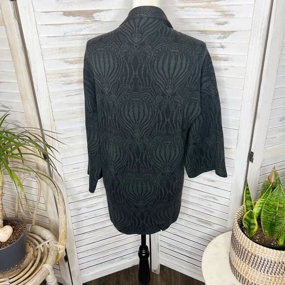 PERUVIAN CONNECTION S Women's Open Front Oversized Cardigan Sweater Pima Cotton