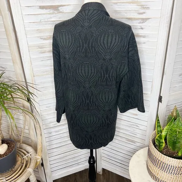 PERUVIAN CONNECTION S Women's Open Front Oversized Cardigan Sweater Pima Cotton