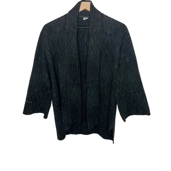 PERUVIAN CONNECTION S Women's Open Front Oversized Cardigan Sweater Pima Cotton