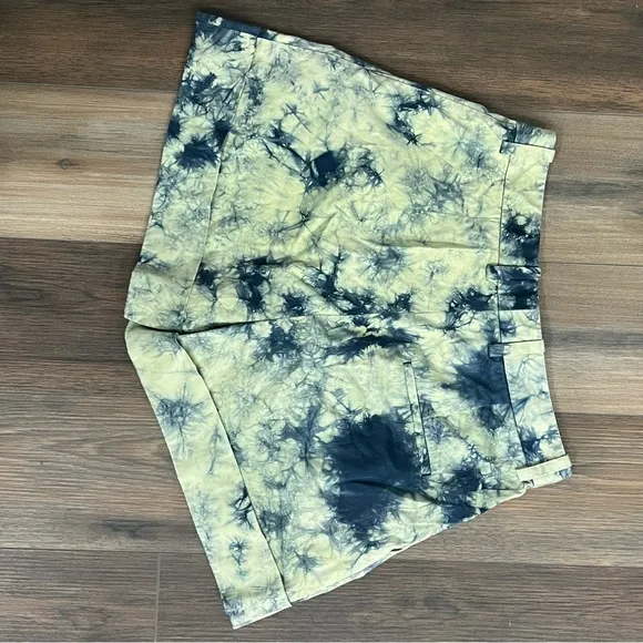 Phillip Lim bleach dye high waisted shorts