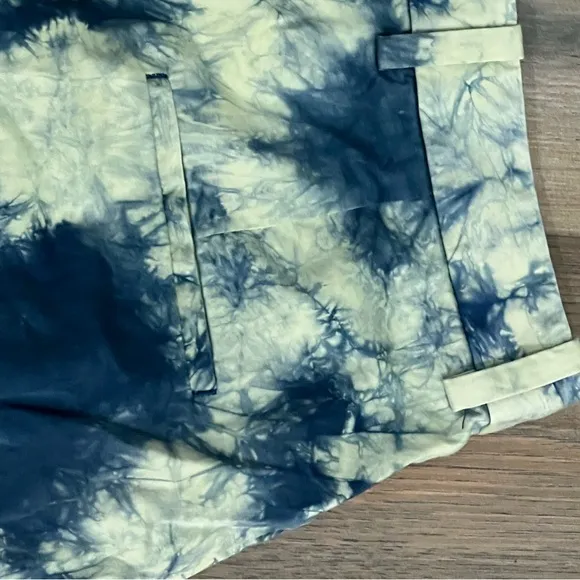 Phillip Lim bleach dye high waisted shorts