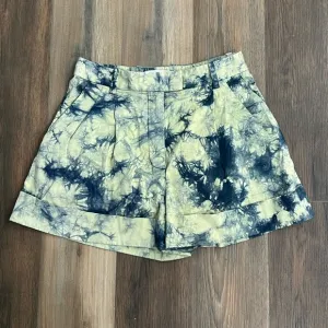 Phillip Lim bleach dye high waisted shorts