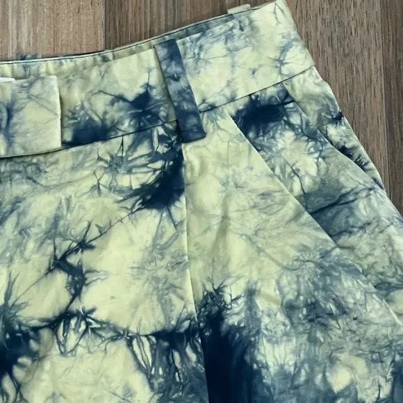 Phillip Lim bleach dye high waisted shorts