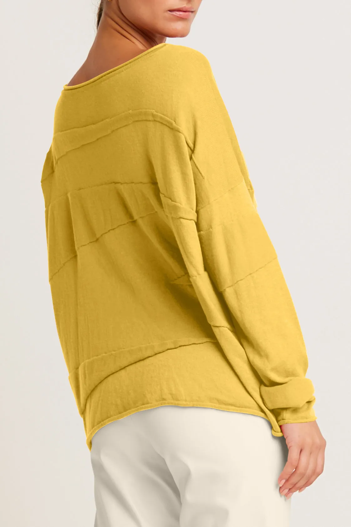 Pima Cotton Zig Zag Crewneck Sweater