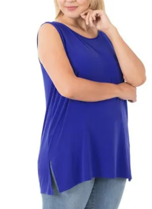 Plus Bright Blue Top