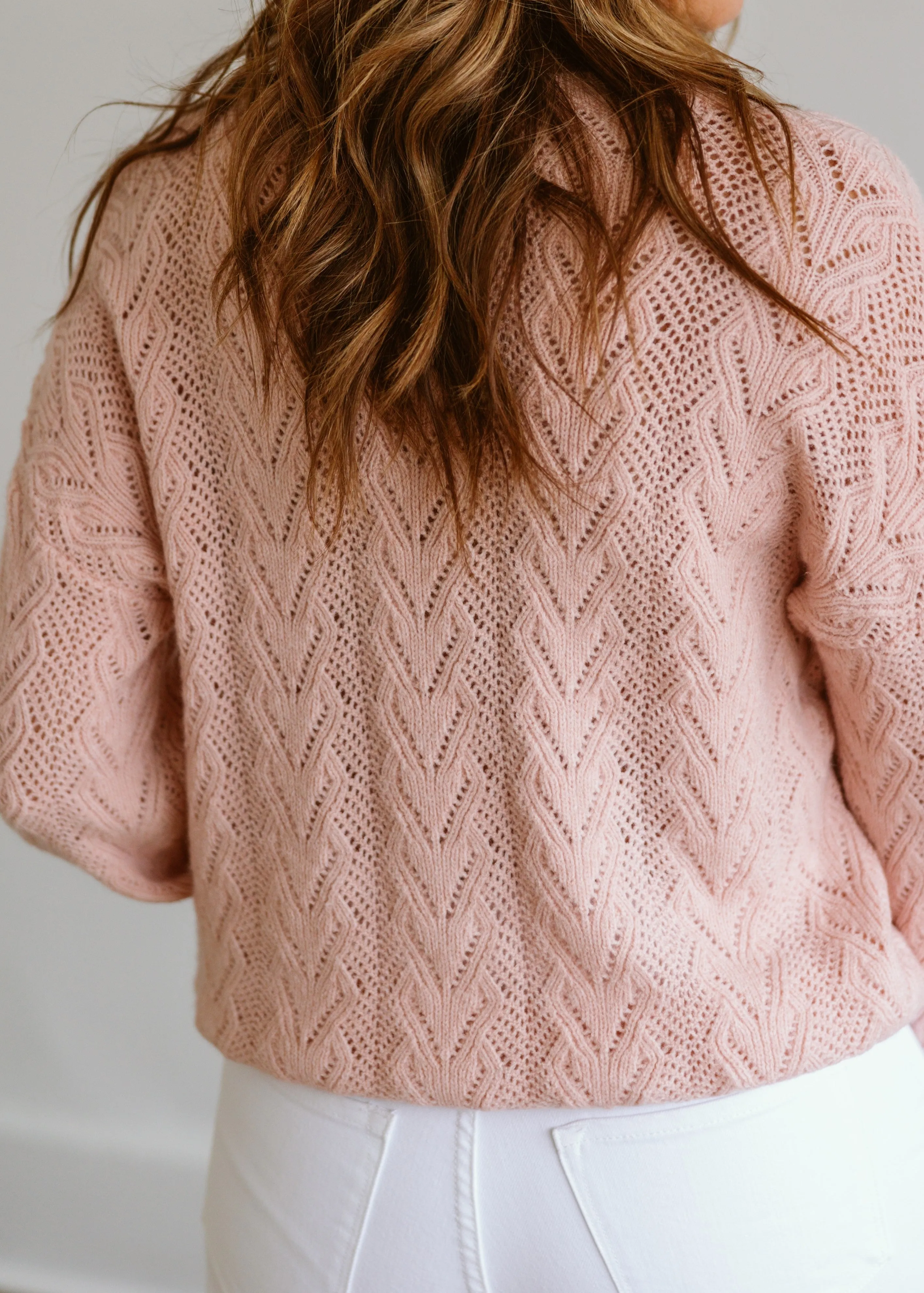 Pointelle Detail Sweater