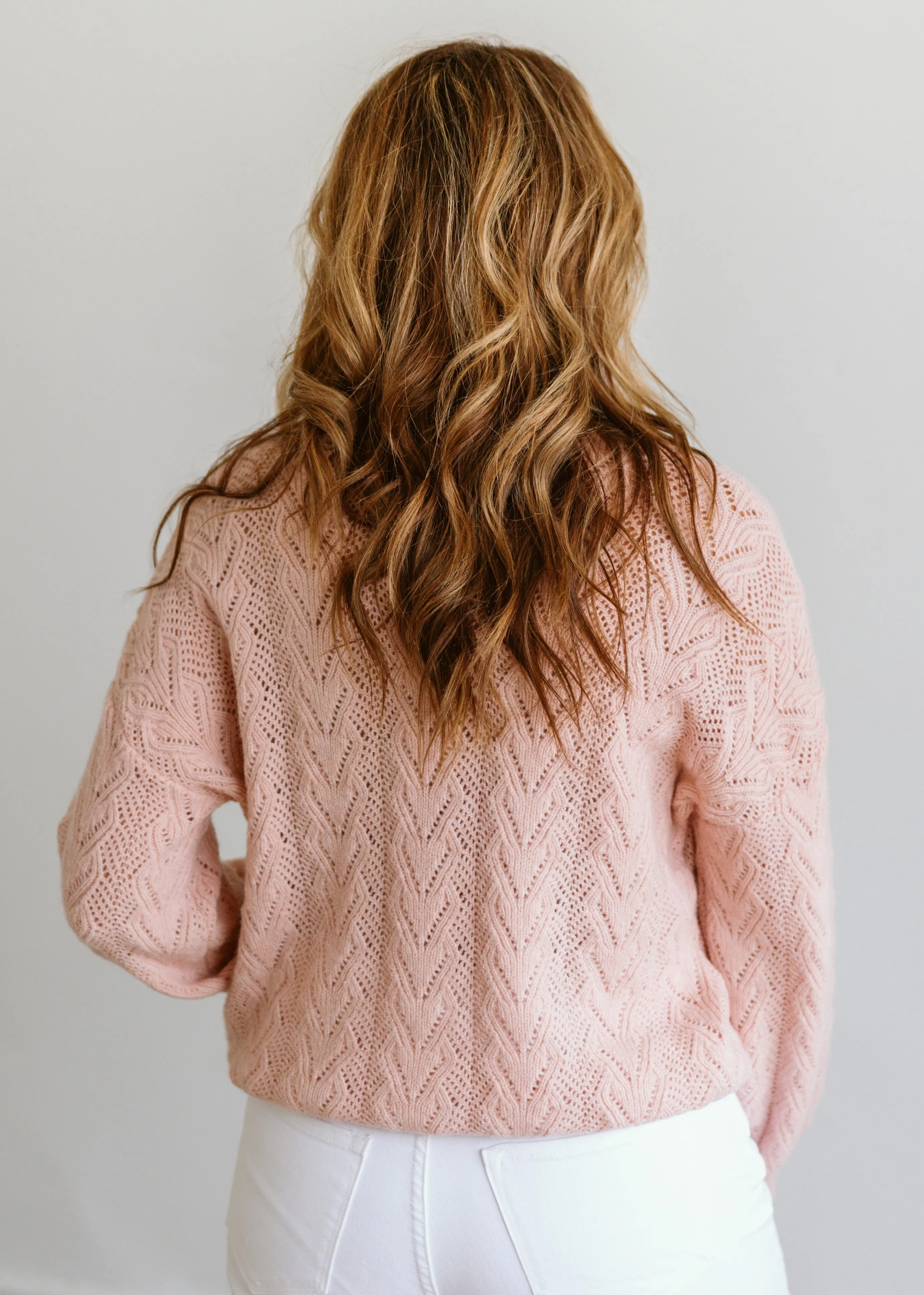 Pointelle Detail Sweater