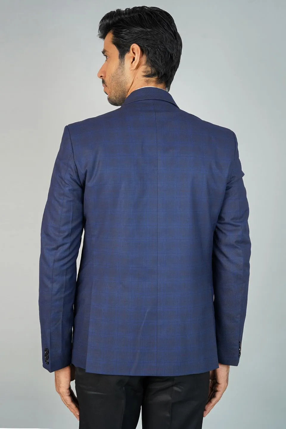 Poly Viscose Blue Blazer