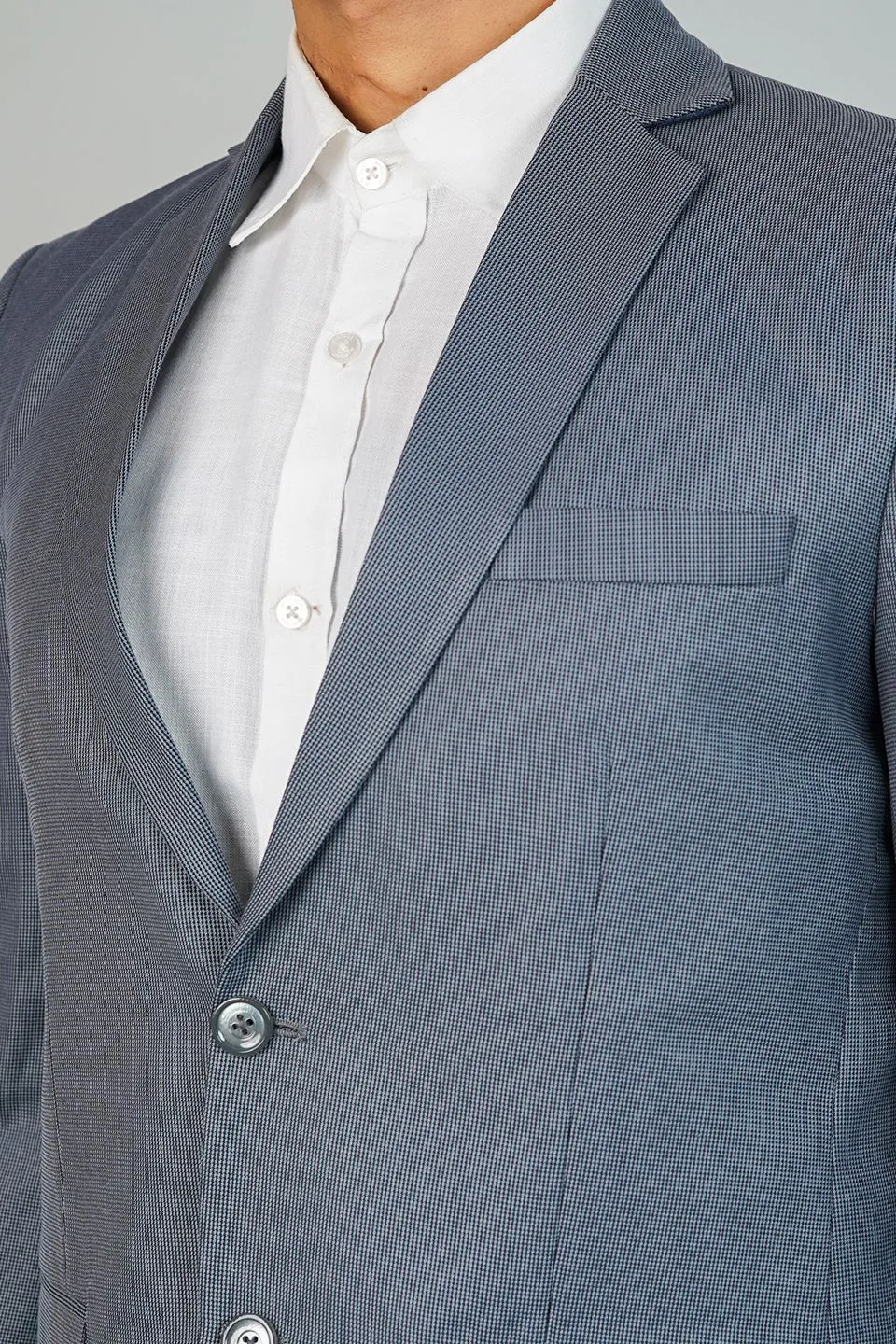 Poly Viscose Grey Blazer