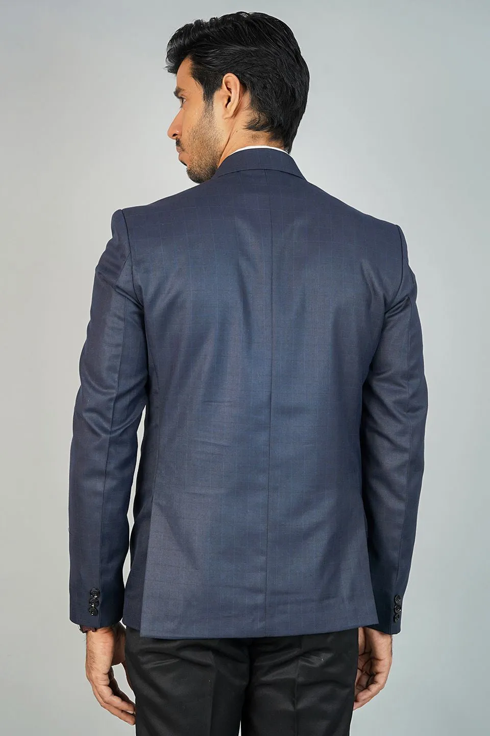 Poly Viscose Grey Blazer