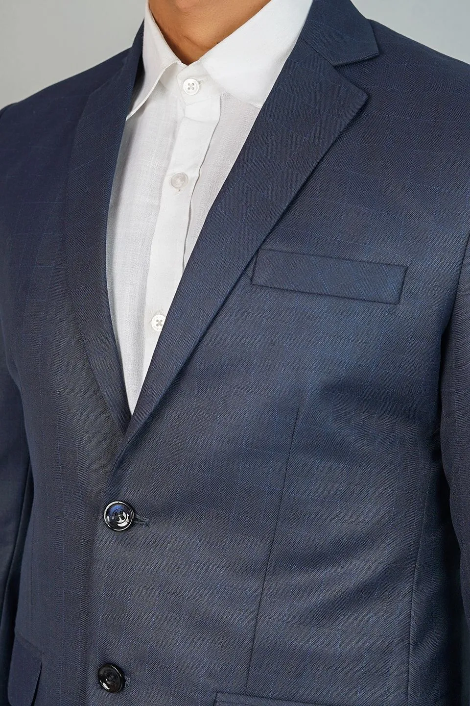 Poly Viscose Grey Blazer