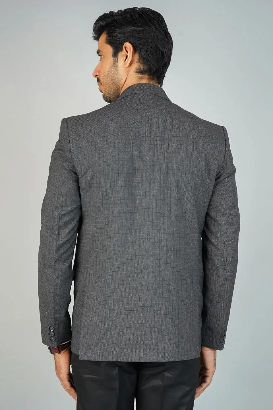 Poly Viscose Grey Blazer