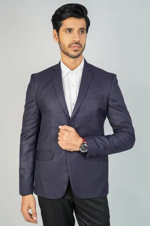 Poly Viscose Purple Blazer