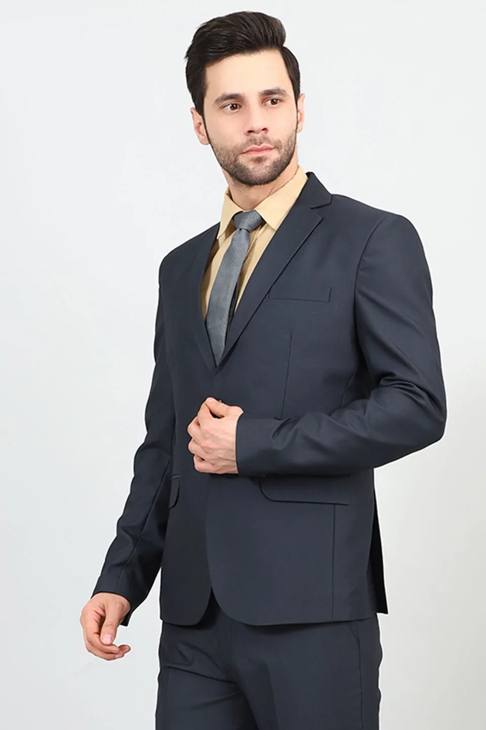 Polyester Cotton Blue 1 Blazer