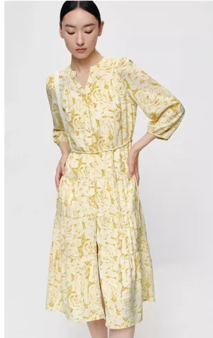 PRETTY YELLOW FLORAL DRESS