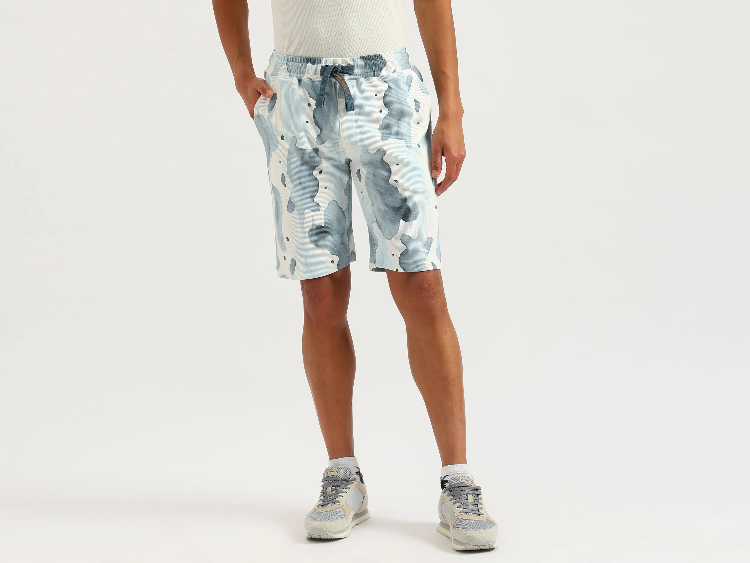 Printed Regular Fit Bermuda Shorts