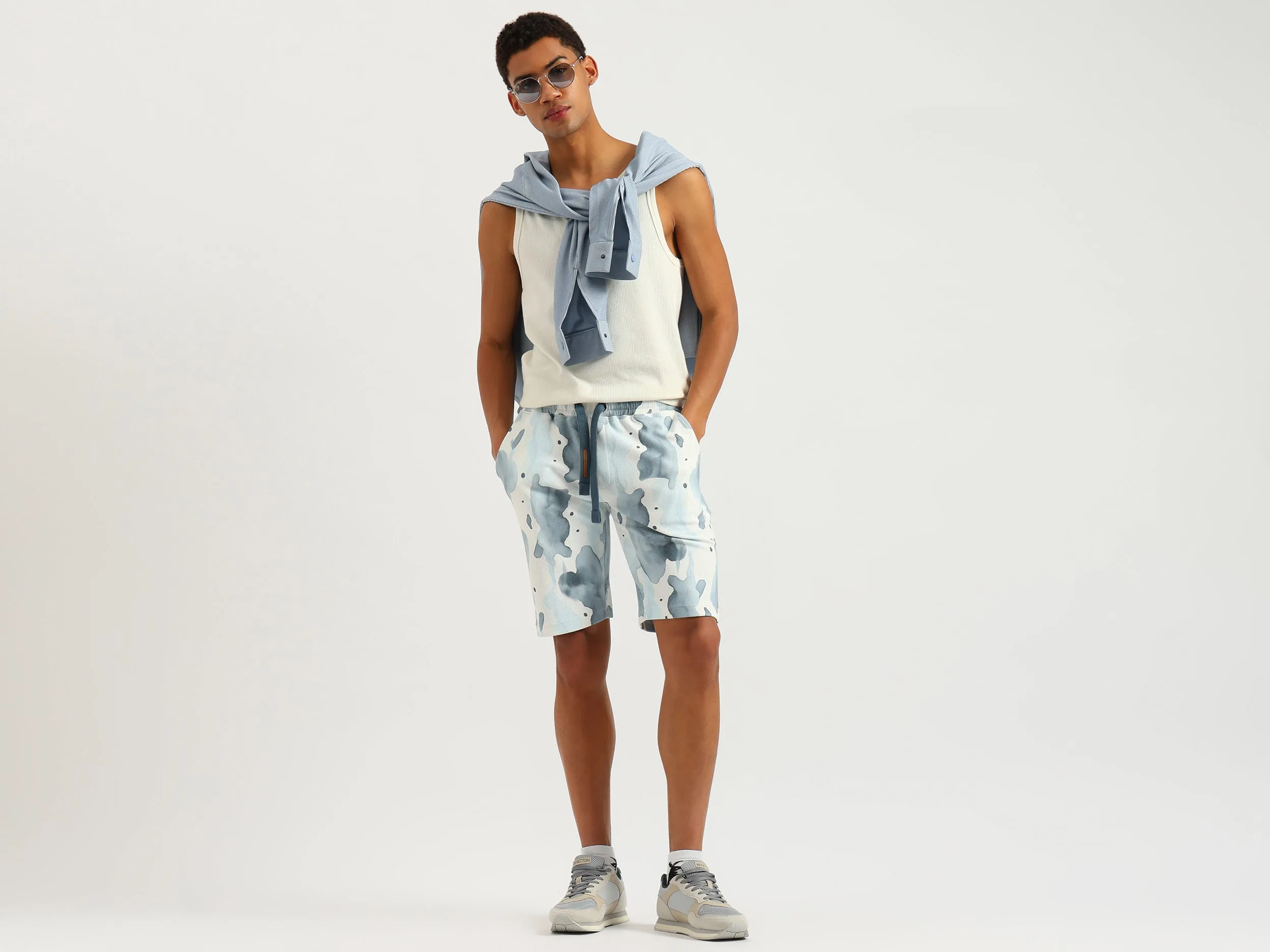 Printed Regular Fit Bermuda Shorts