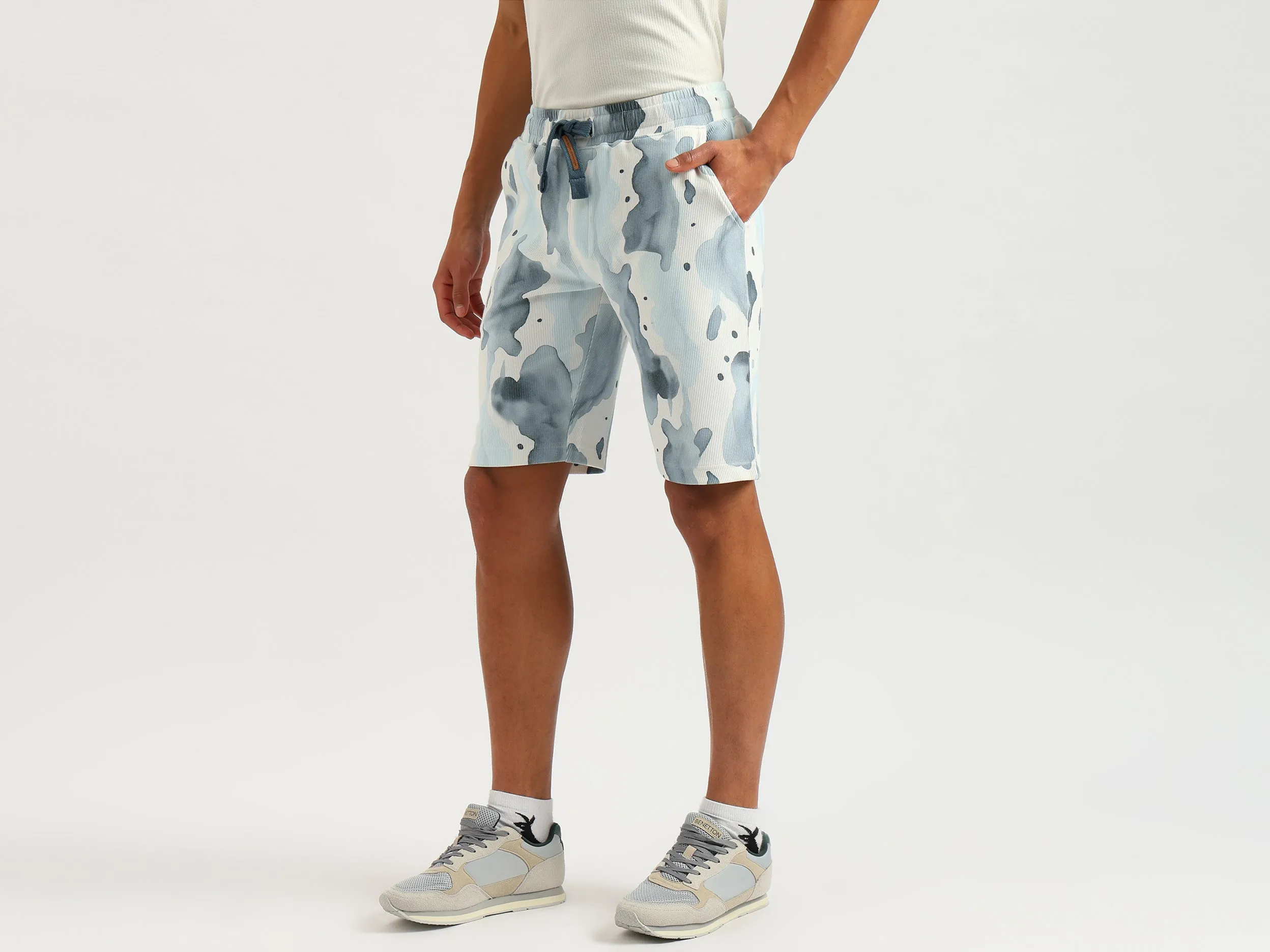 Printed Regular Fit Bermuda Shorts