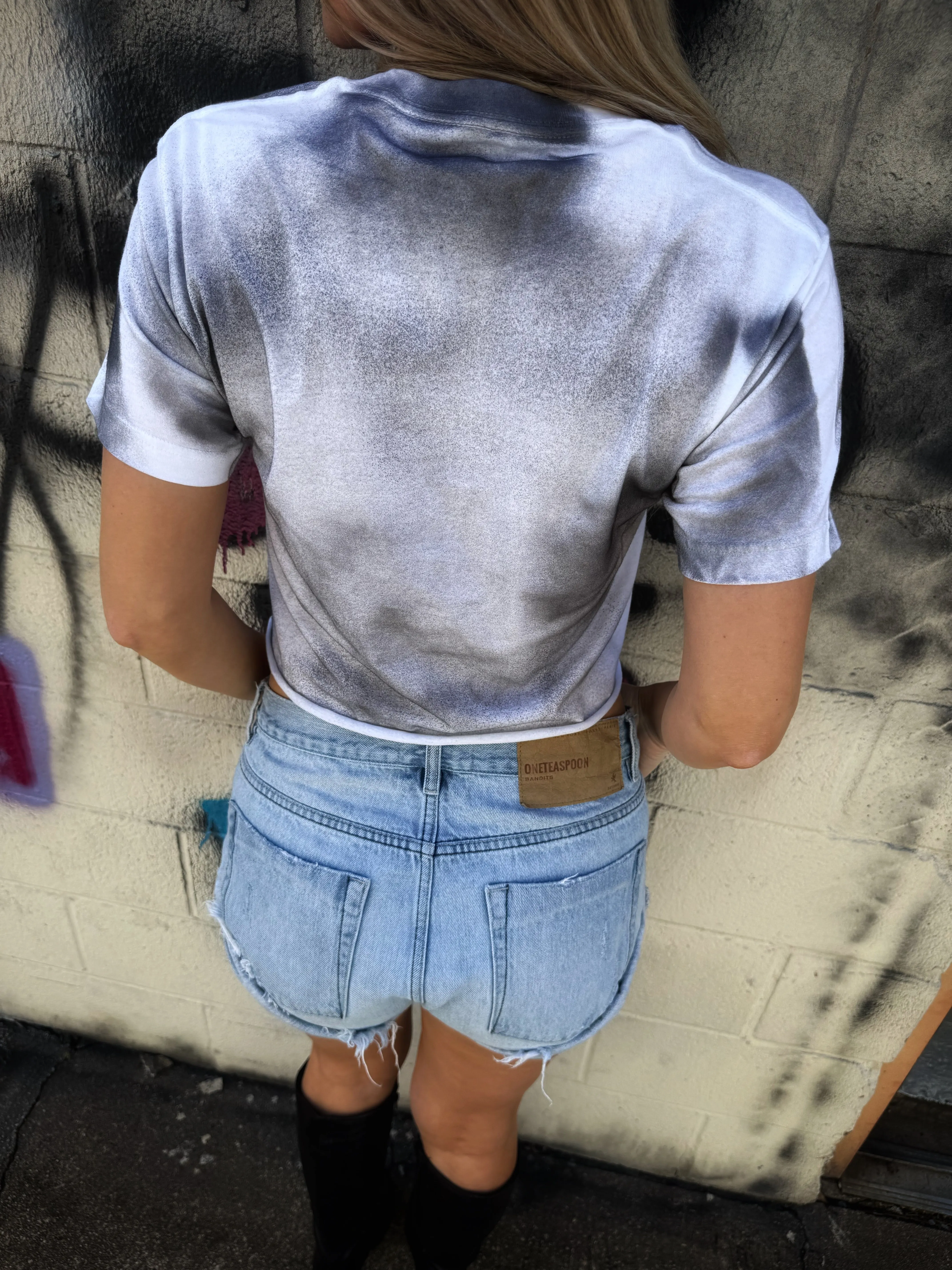 PUNK ROAD RASH COMFORT KILLS WHITE CROP TOP - 1.0