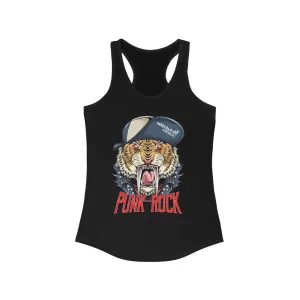 Punk Rock Tiger  Racerback Tank