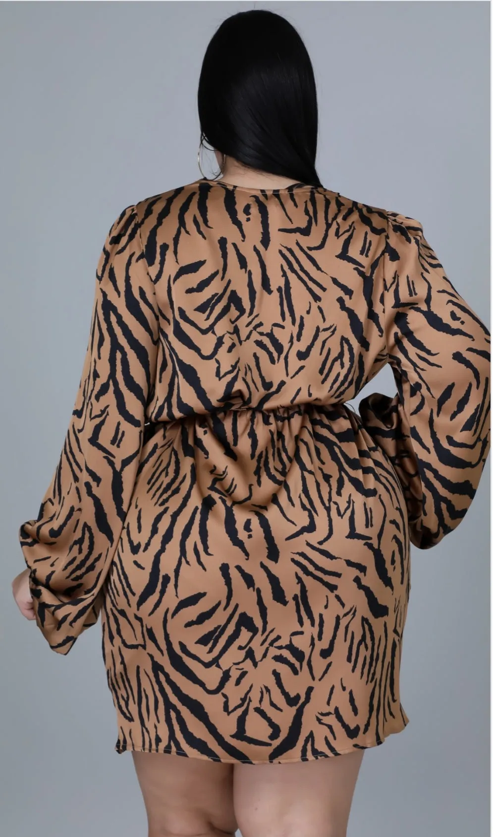 "WILD THANG" (PLUS SIZE) WRAP DRESS