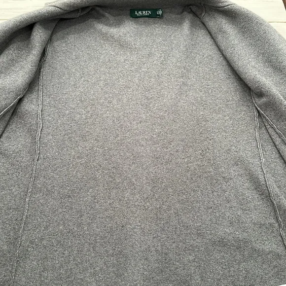 Ralph Lauren Knit Sweater Blazer Grey size 2X