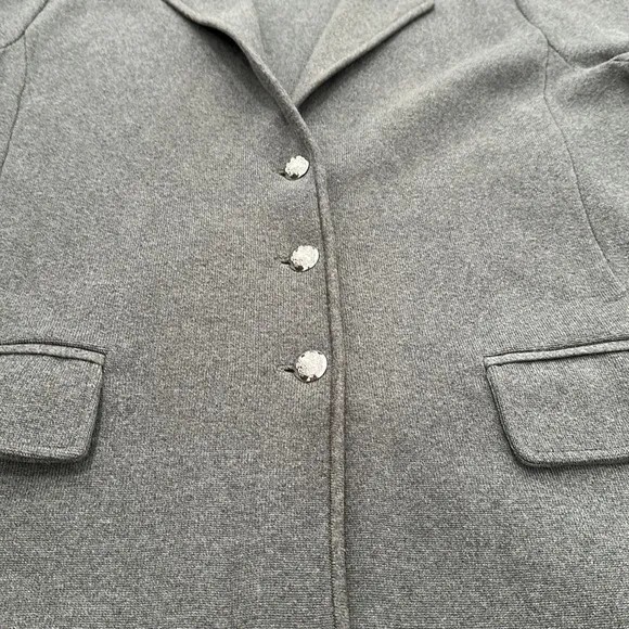 Ralph Lauren Knit Sweater Blazer Grey size 2X