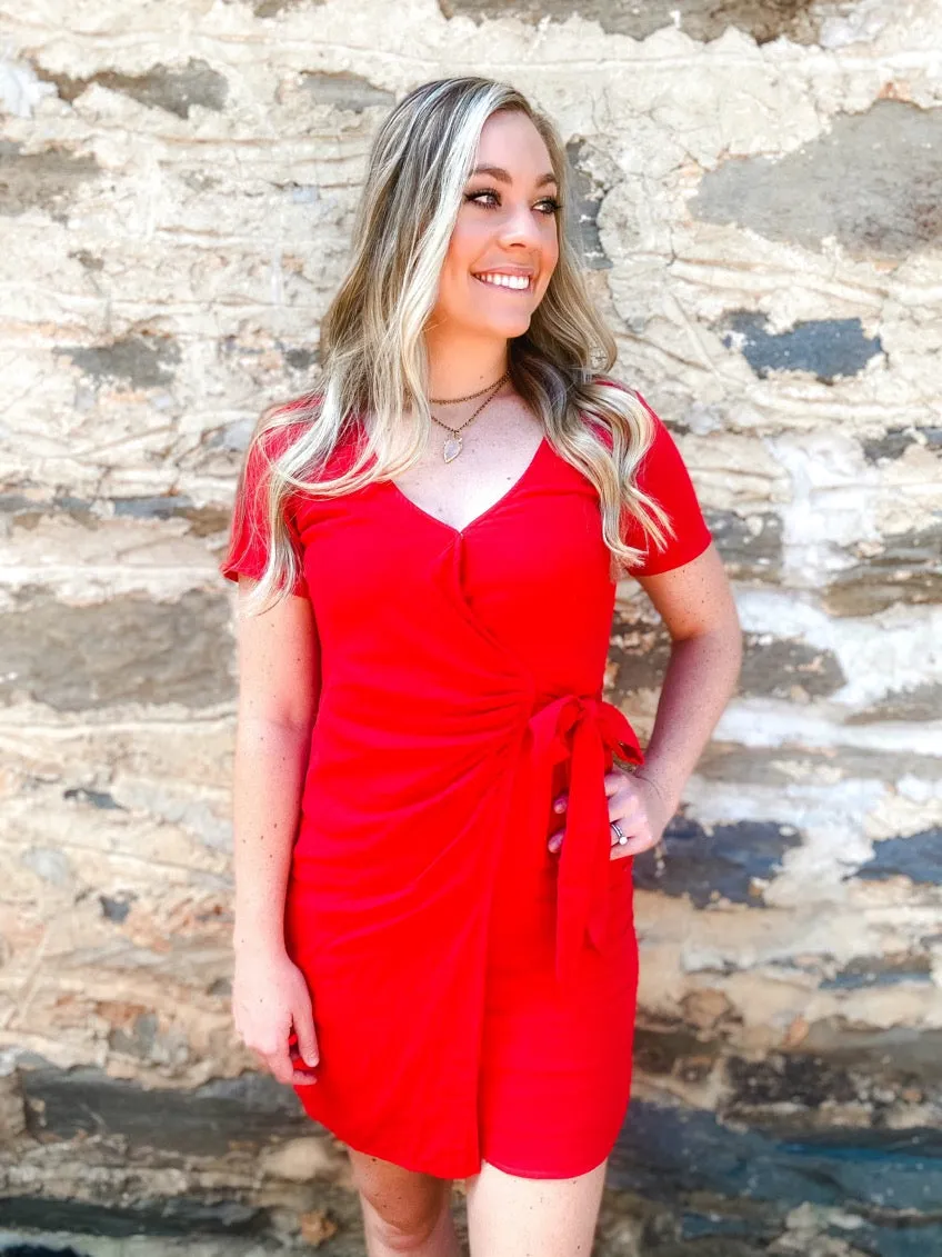 Red Wrap Dress