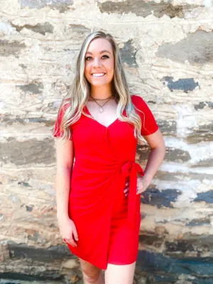 Red Wrap Dress