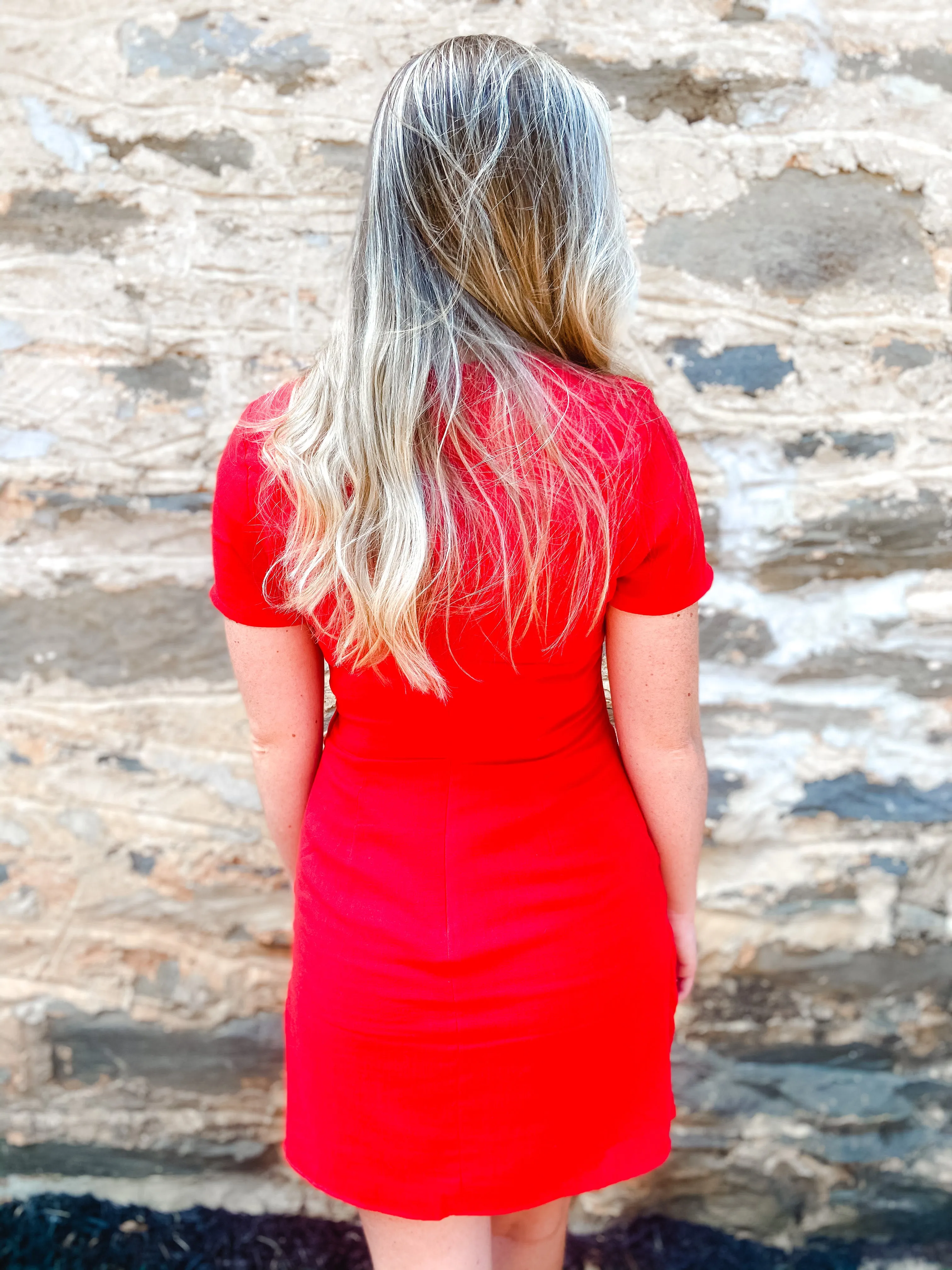 Red Wrap Dress